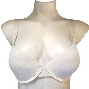 Danskin Intimates Bra Size 34C White Padded Push Up Underwire NEW